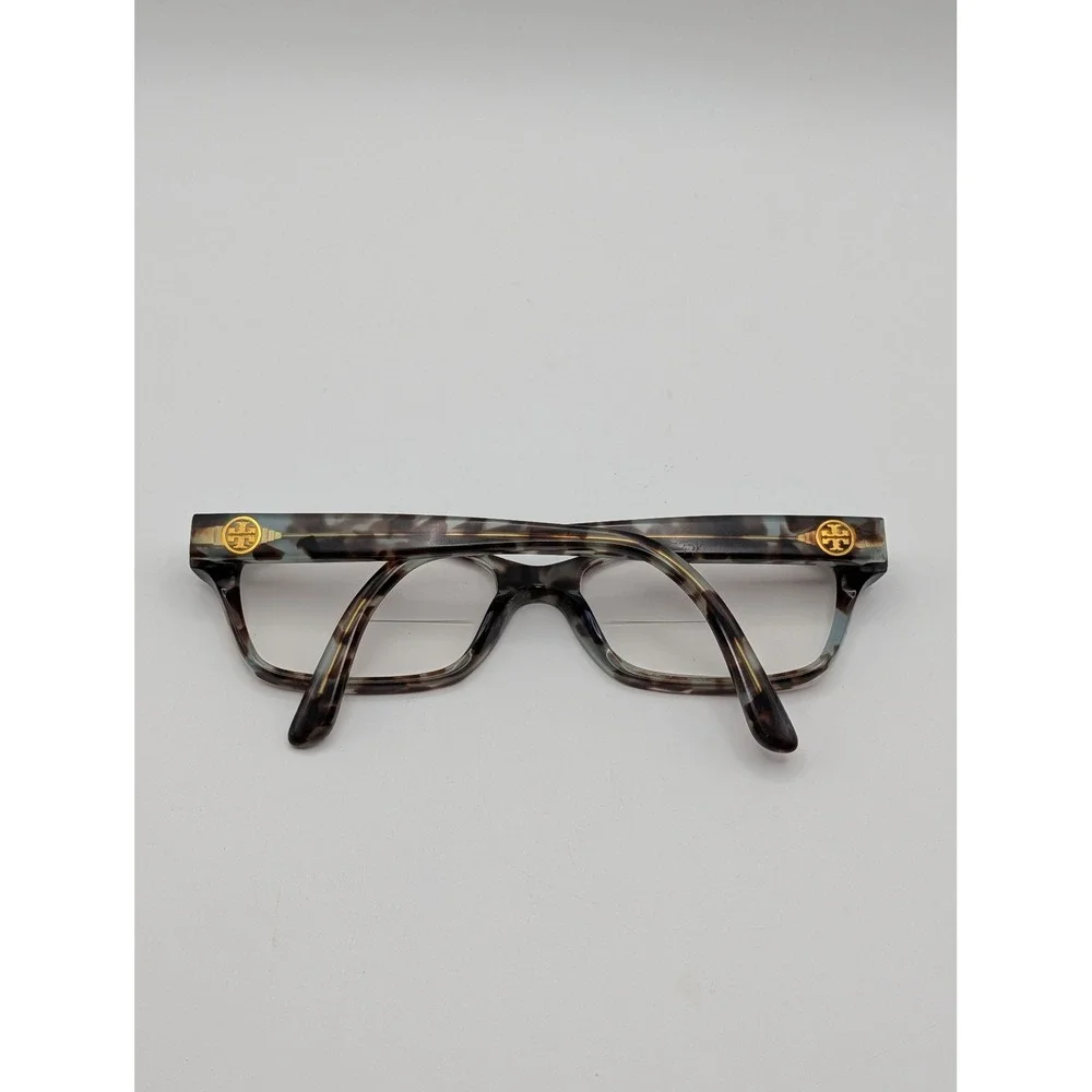 Tory Burch TY2080 Eyeglasses Frames Only Blue Tortoise Full Rim Gold Logo 53mm